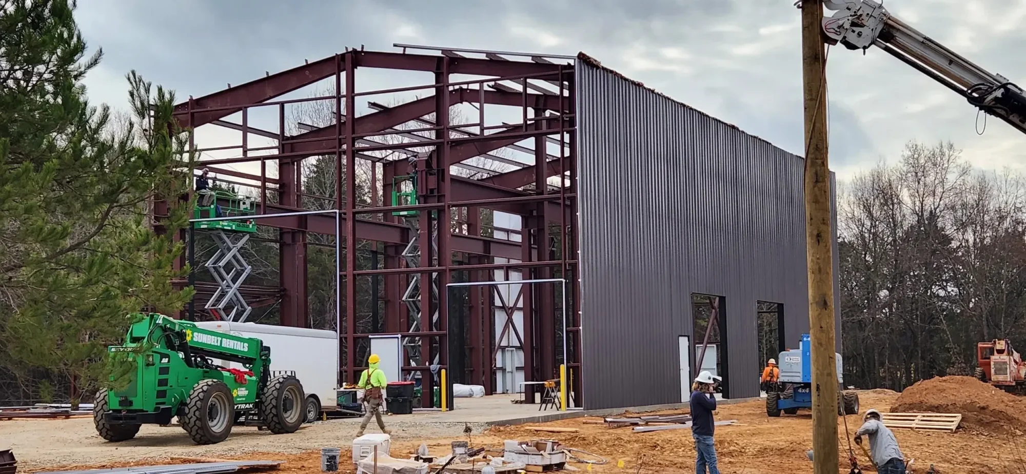 Commercial steel building