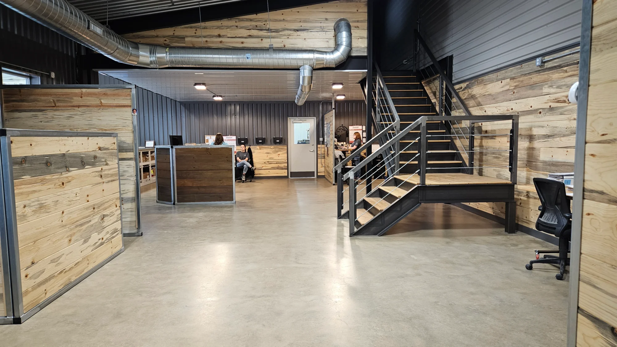 open, customized interior