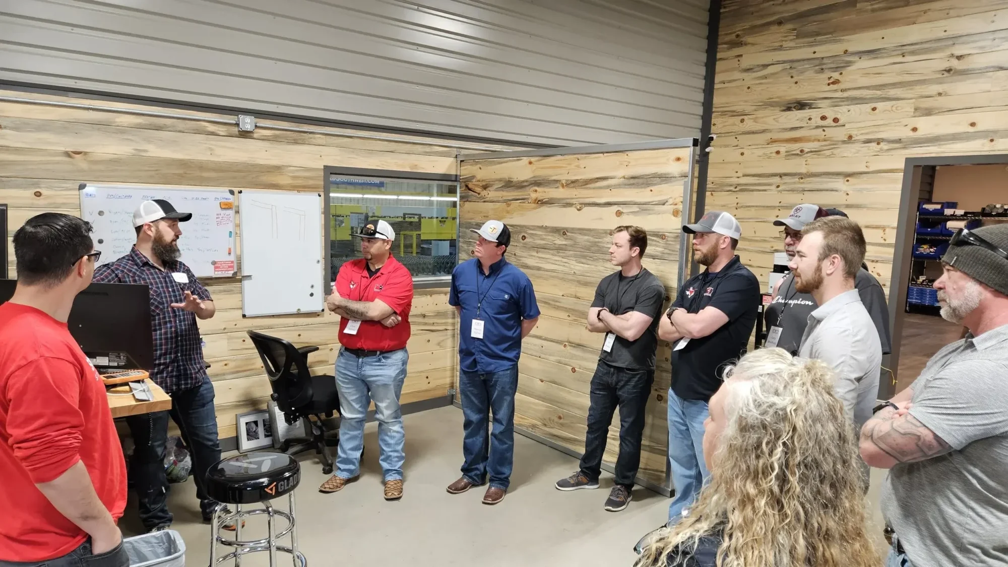 Lean tour activity at Southwest Steel Buildings