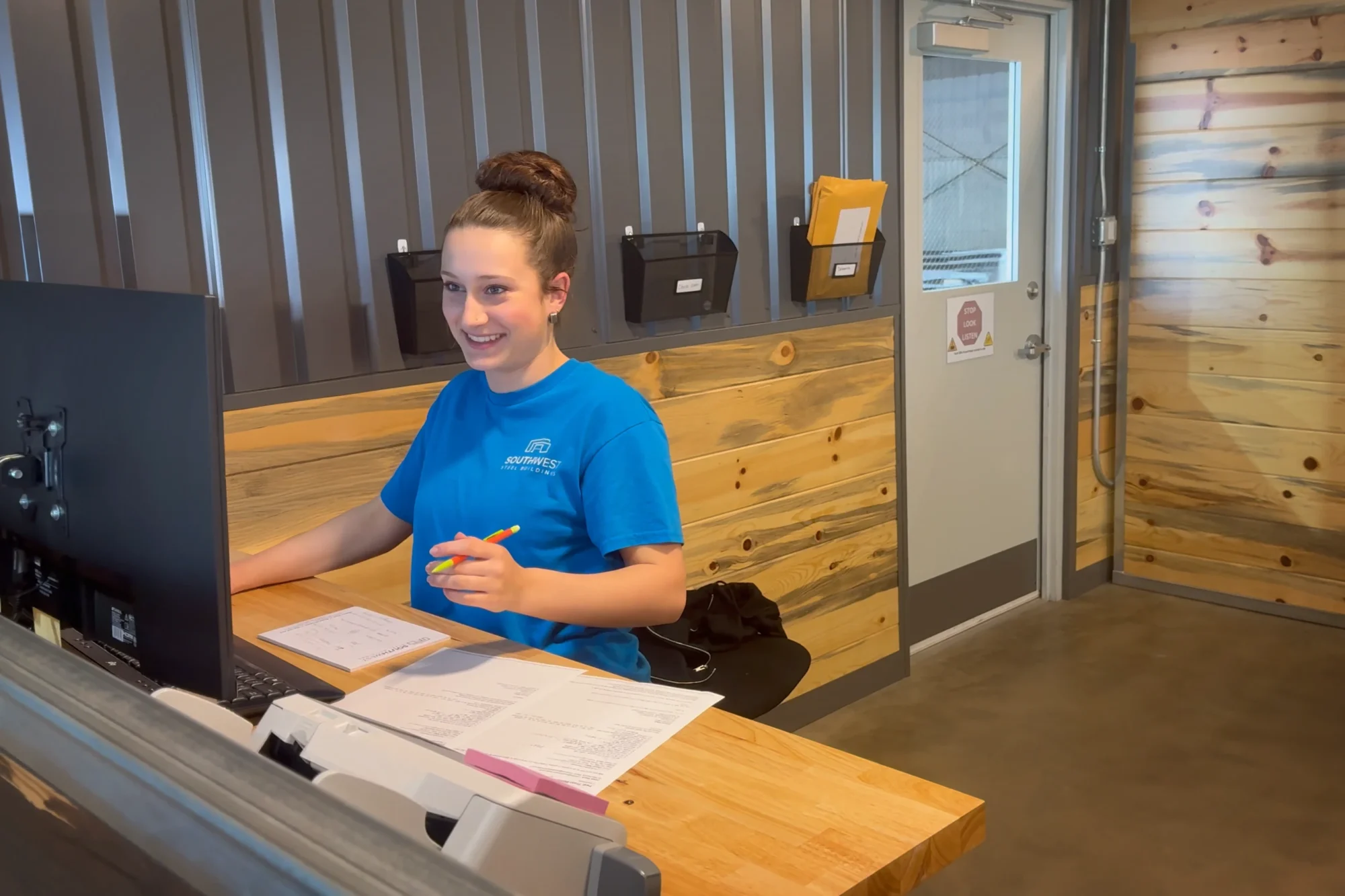 delivery truck loaded with materials