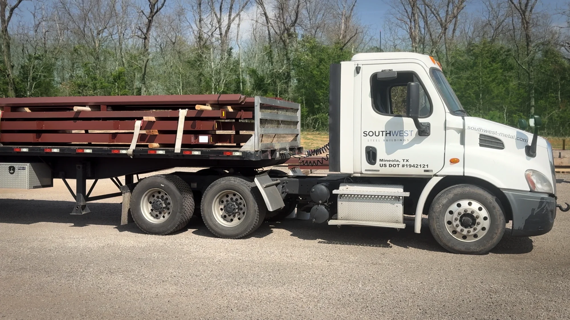 pre-engineered materials being fabricated