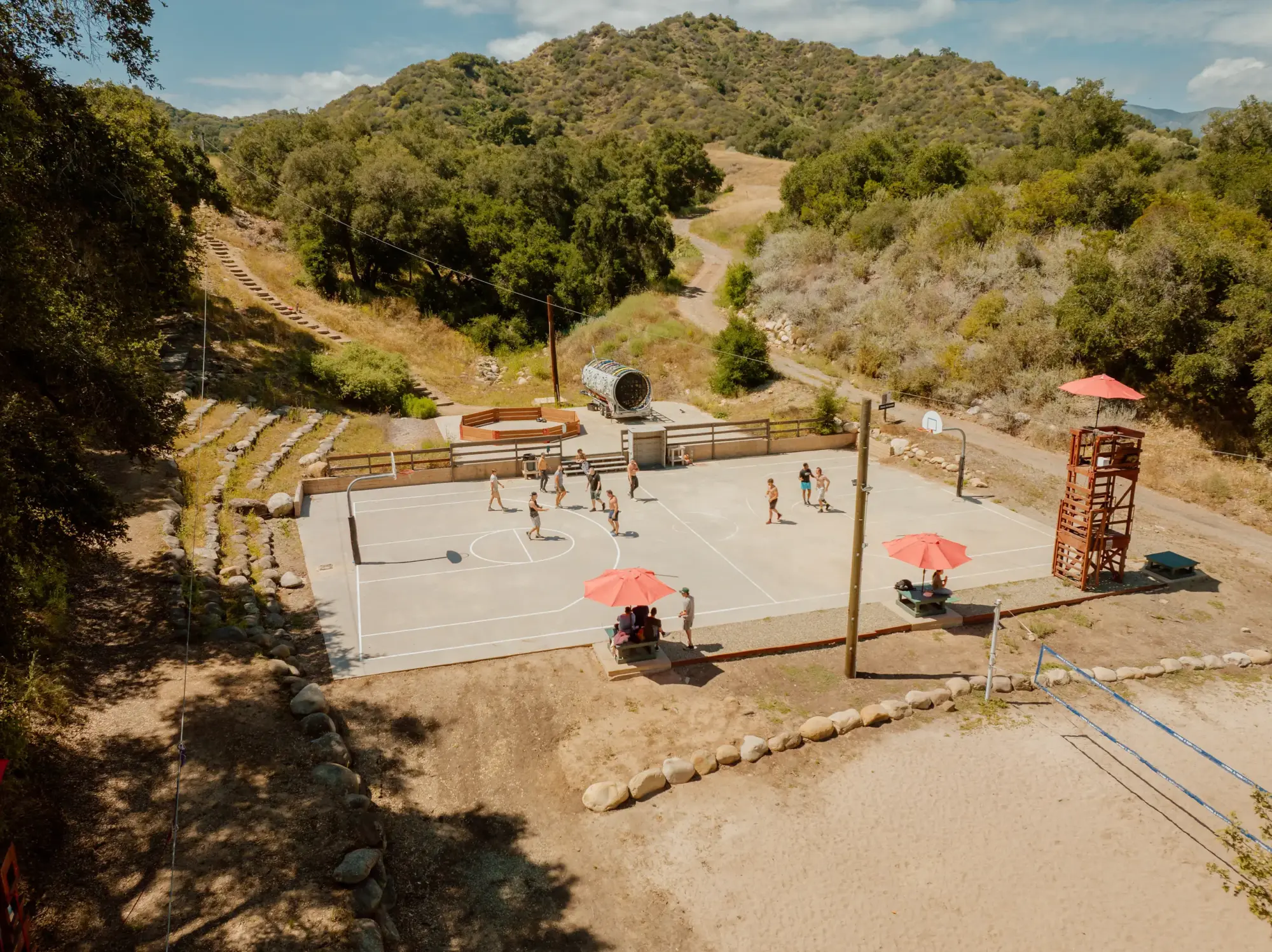 basketball aerial ojai