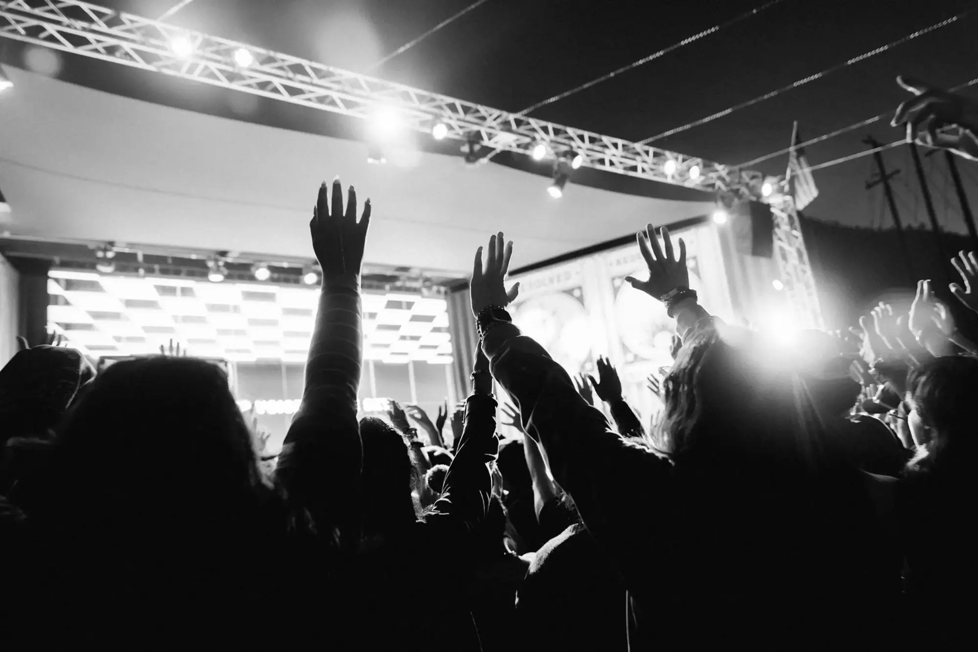 black white worship