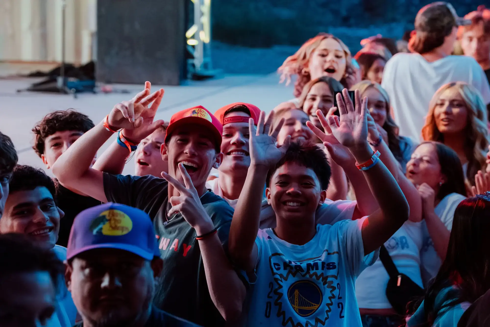 boys youth smile crowd
