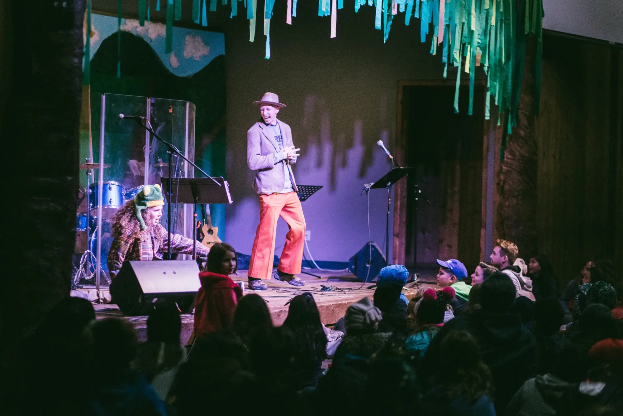 childrens winter thene stage