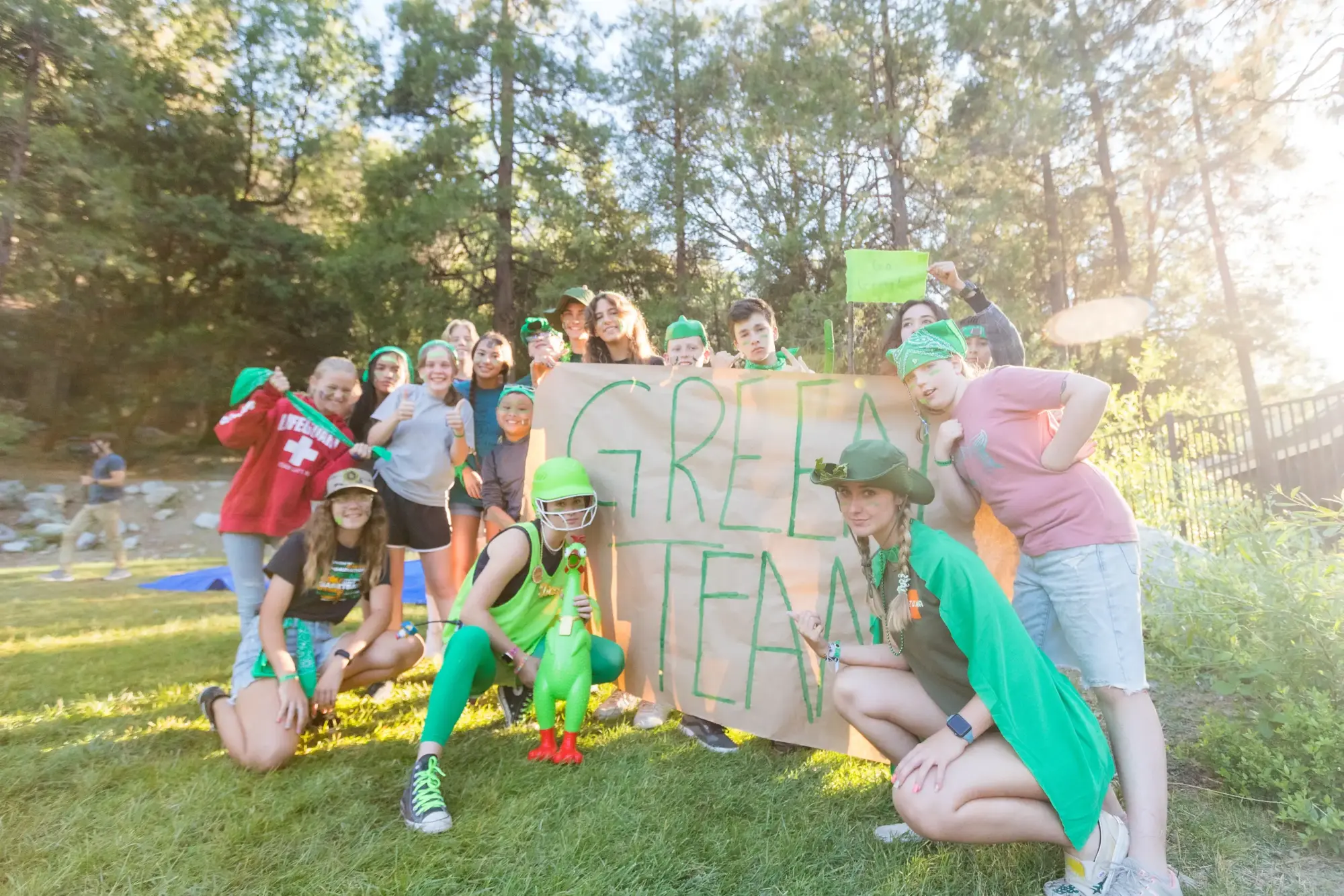 green team smile family comp