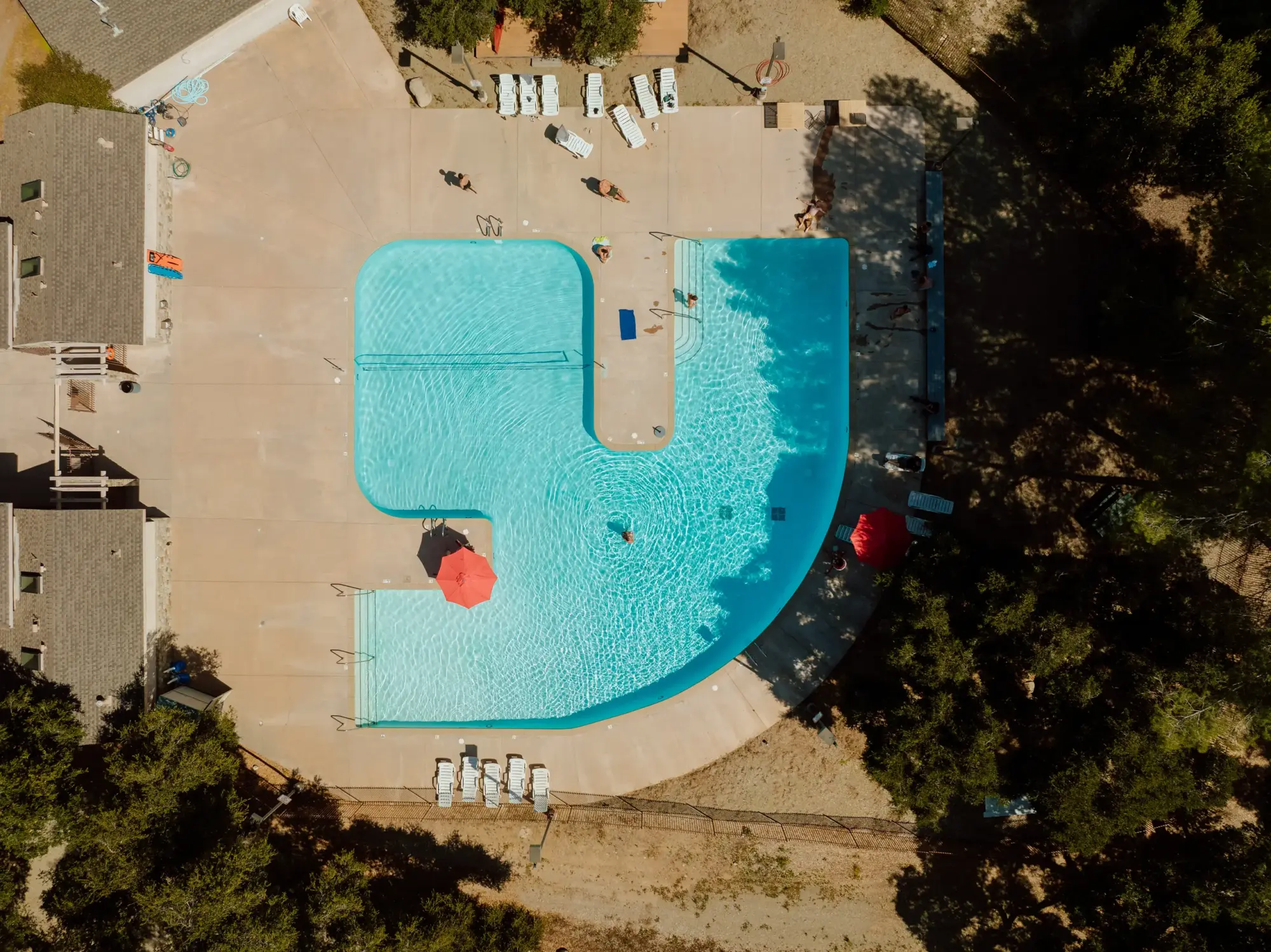 ojai pool drone aerial 2