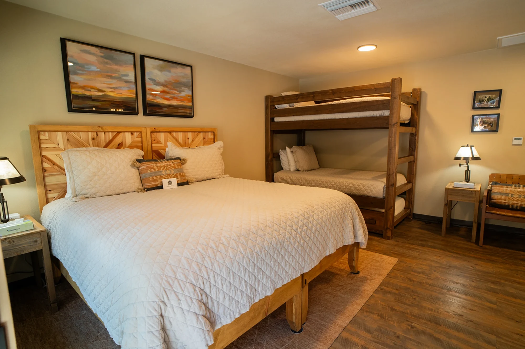 premium studio queen bed bunk beds room