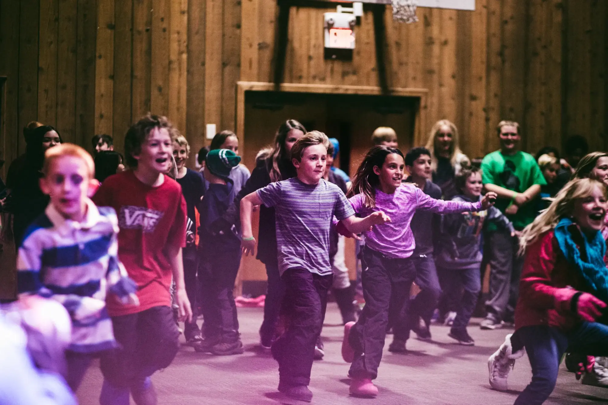 run kids winter game