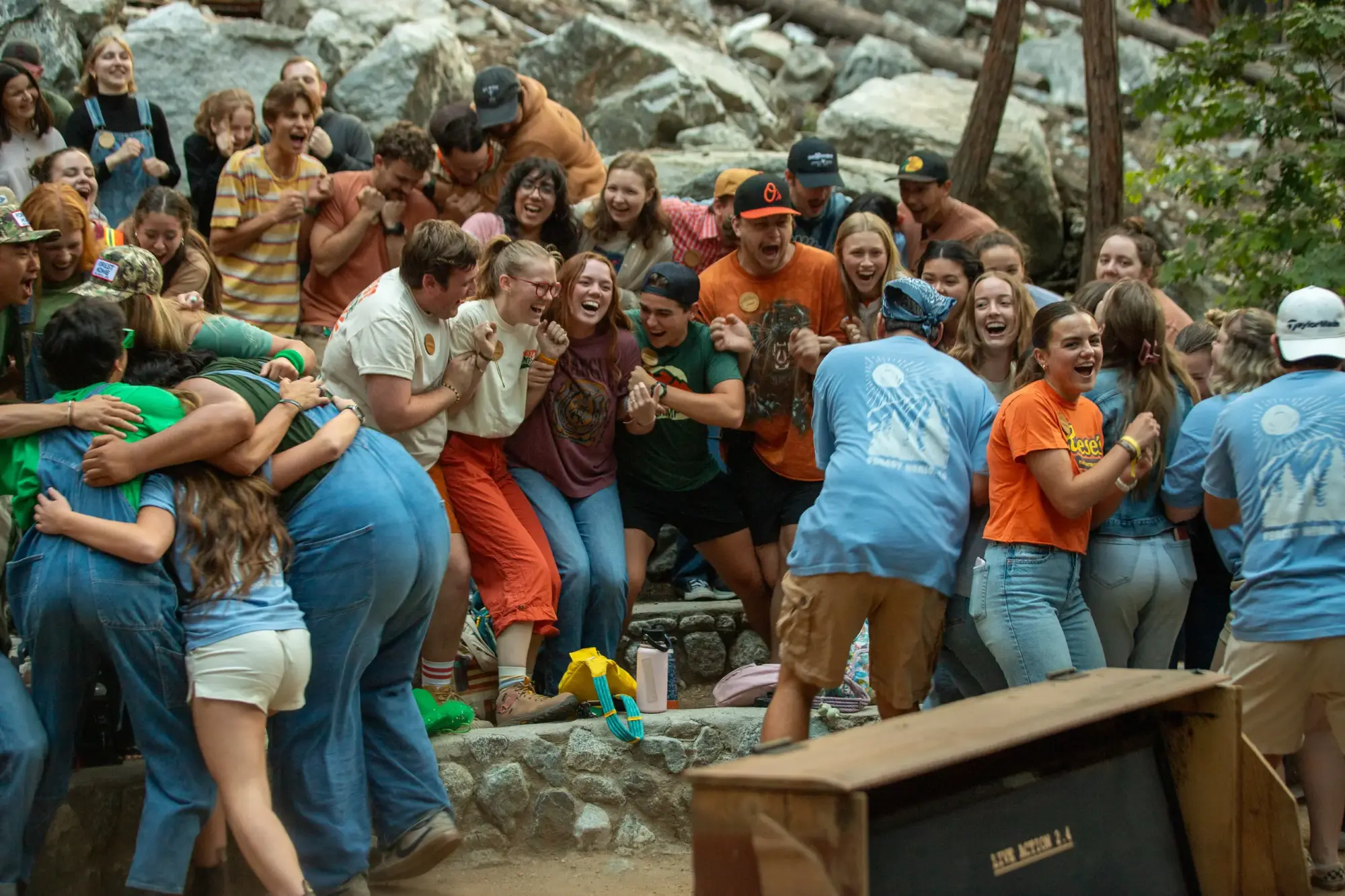 staff hug wild rock summit