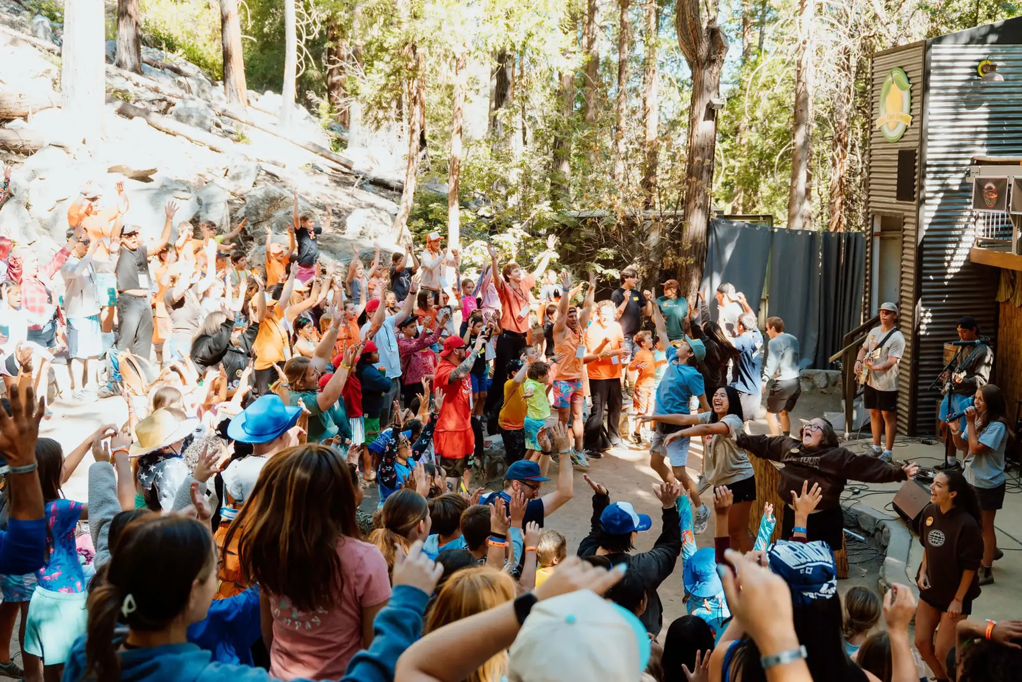 worship wild crowd
